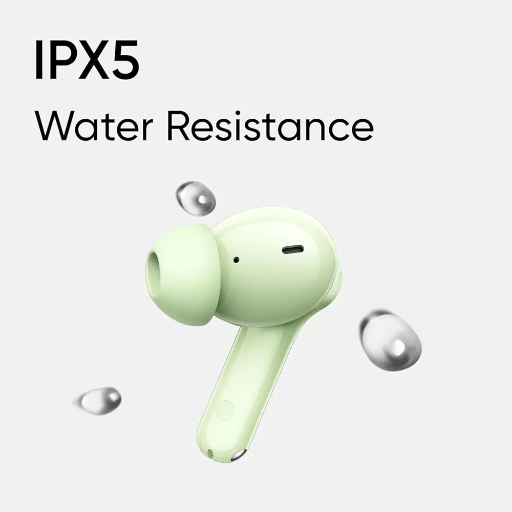 Real Me T110 Buds | 50dB Active Noise Cancellation, Hi-Res LHDC Audio, 12.4mm Dynamic Bass Driver, 6 Mic Clear Voice Calls, 51,IP55 Waterproof,TWS for Apple & Android 