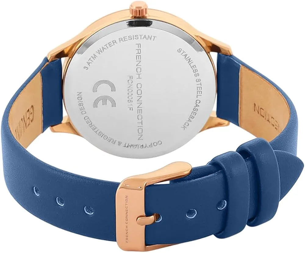 French Connection Spring-Summer 2023 Analog Blue Dial Women's Watch-FCN00081F
