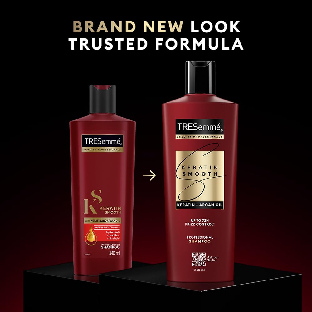 TRESemme Keratin Smooth+ Shampoo With Keratin Protein and Argan Oil