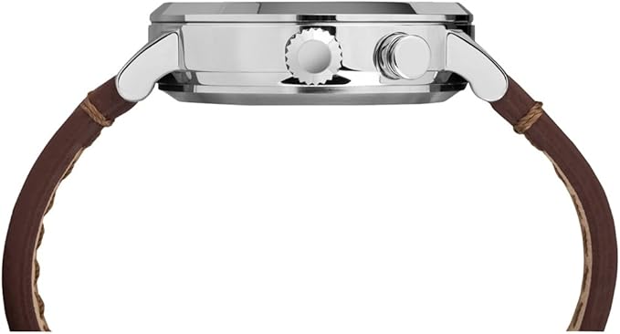 Timex Unisex TW2P92400 Metropolitan+ Brown Stitched Leather Strap Watch