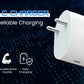 Original Google 45W Type C Fast Charger Adapter | Compatible with Google Pixel 10/10 Pro/9 Pro XL/9 Pro Fold/9 Pro/9/9a/8 Pro, Laptop, Tablet, Chromebook & More | Quick Charging USB-C Adapter - White