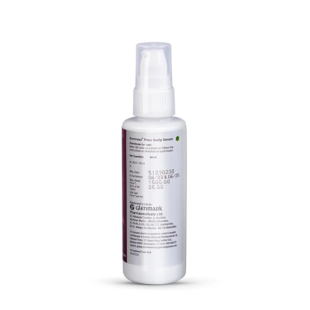 Bontress PRO+ Scalp Serum Fortified with Redensyl, Anagain, Capixyl,Procapil | Hair Serum for Hair Growth & Hair Fall 60ml