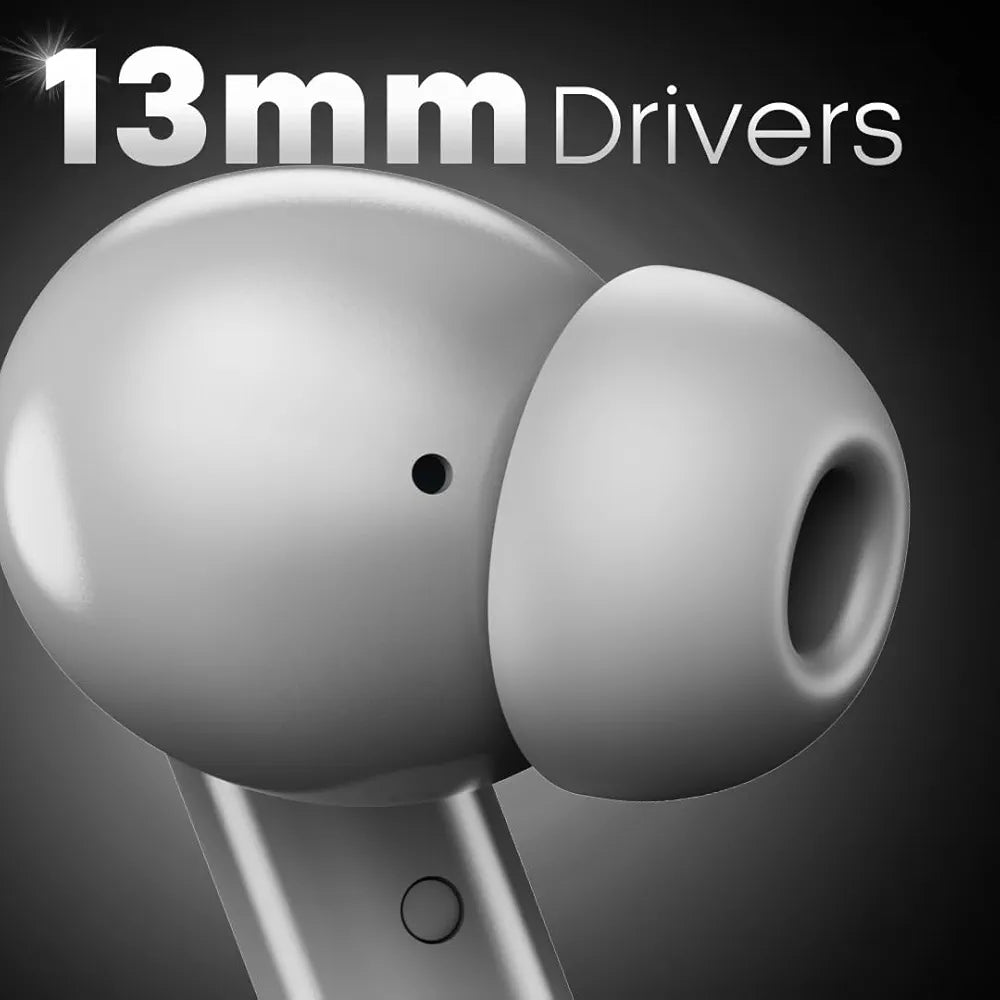 Leaf Buds X514 True Wireless ANC in Ear Earbuds with AI Sound App,Active Noise Cancellation,Transparency Mode,70H Playtime,Quad Mic Enc,40Ms Low Latency,13Mm Driver, Ipx5, Bluetooth V5.4