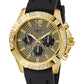GUESS Men Embellished Black Round Dial & Black Straps Analogue Watch GW0909G2