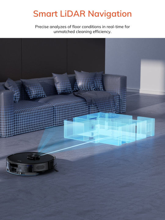 Black A20 LiDAR Robot Vacuum Cleaner