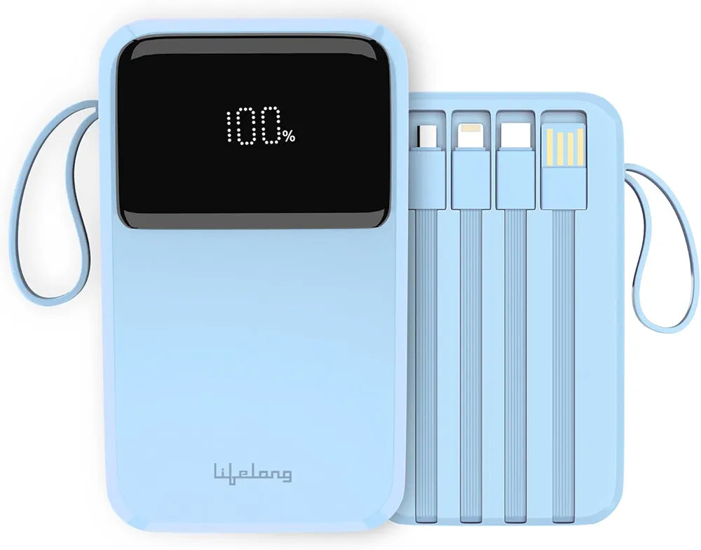 Lifelong Electronics 10000mAh 22.5W Fast Charging Power Bank | 3 Inputs  | 6 Outputs  | QC 3.0 Powerbank