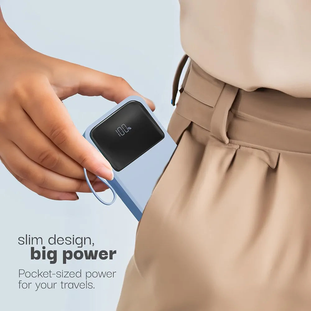 Lifelong Electronics 10000mAh 22.5W Fast Charging Power Bank | 3 Inputs  | 6 Outputs  | QC 3.0 Powerbank