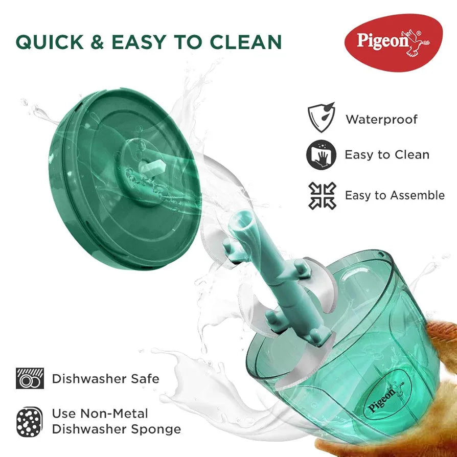 Pigeon Handy Chopper with 5 Stainless Steel Blades and 1 Plastic Whisker 