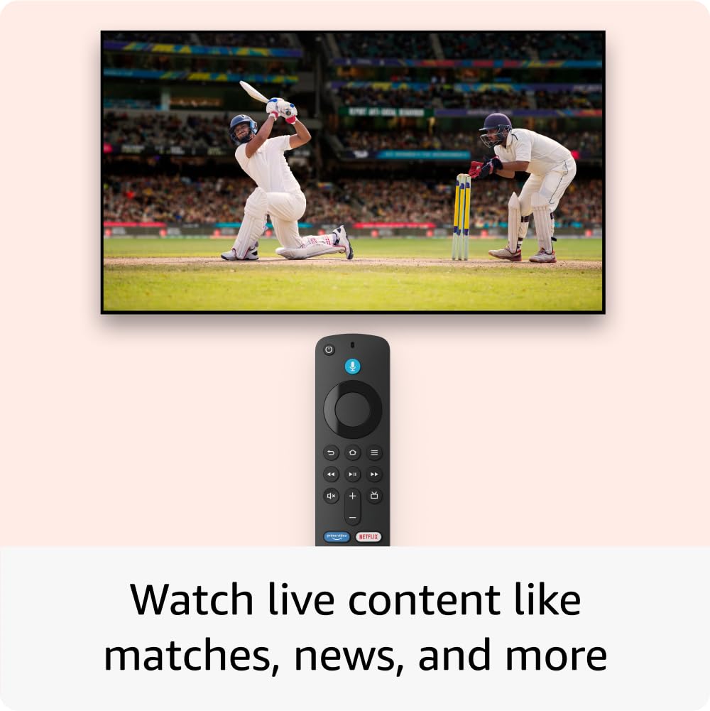 Amazon Fire TV Stick 4K | Alexa Voice Search, Cinematic 4K streaming