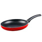 Wellberg Essential Press Aluminium Non Stick Fry Pan, 24 cm, Red
