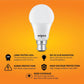 wipro Garnet 10W LED Bulb for Home & Office |Cool Day White  | B22 Base|220 degree Light coverage |4Kv Surge Protection |400V High Voltage Protection |Energy Efficient | Pack of 1