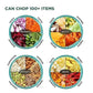 SENSO BIGBOSS PUSH CHOPPER/Senso Easy to use Hand Push Fruits and Vegetable Push Chopper for Kitchen,Stainless Steel Blades, Unbreakable Food-Grade Plastic, Anti-Slip Base 