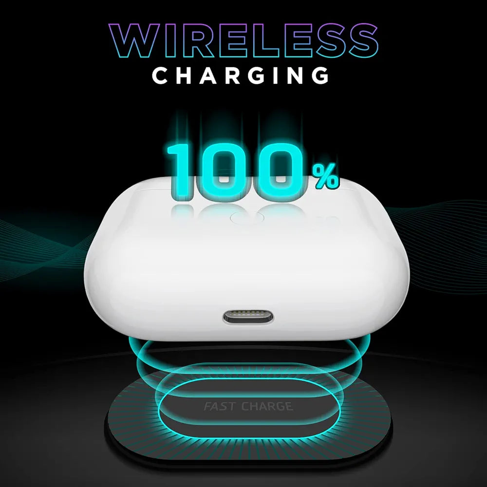 Intex Air Studs Alpha Bluetooth Truly Wireless in Ear with Up to 18H Playtime, IPX5 Extremely Loud Sound, Water Resistant, ASAP Wireless Charge, Premium Look with Super Glossy Finish 