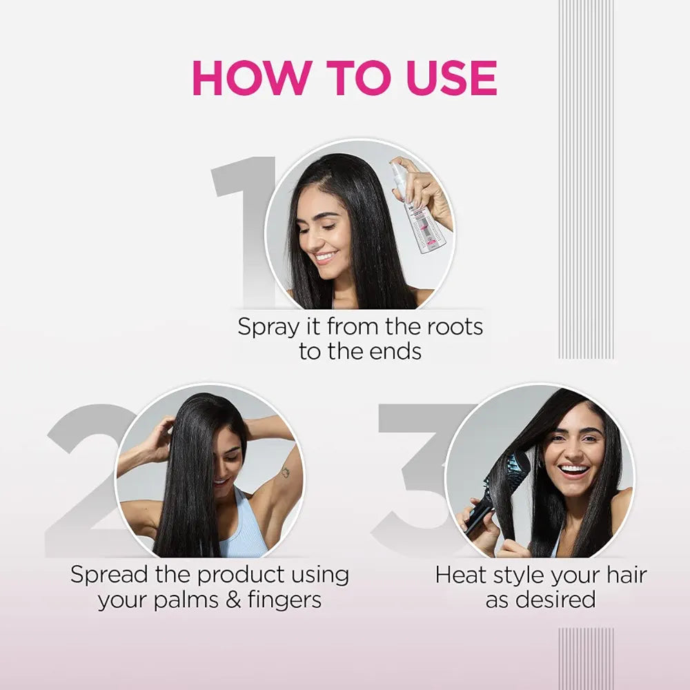 Bblunt Hot Shot Heat Protection Hair Mist | Designed for Indian Hair | Prevents Damage | Upto 230° Celsius Protection | Hair Spray for Men & Women | 150 ml