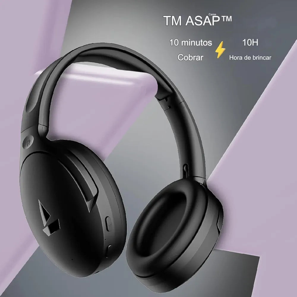 boAt Rockerz 551ANC Bluetooth Hybrid Active Noise Cancellation Over Ear Headphones with Up to 100H Playtime, ASAP Charge, Ambient Sound Mode &Dual EQ Modes, Enx Technology