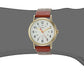 Timex Unisex TW2R42100 Weekender Tan/Brown/Cream Fabric/Leather Strap Watch