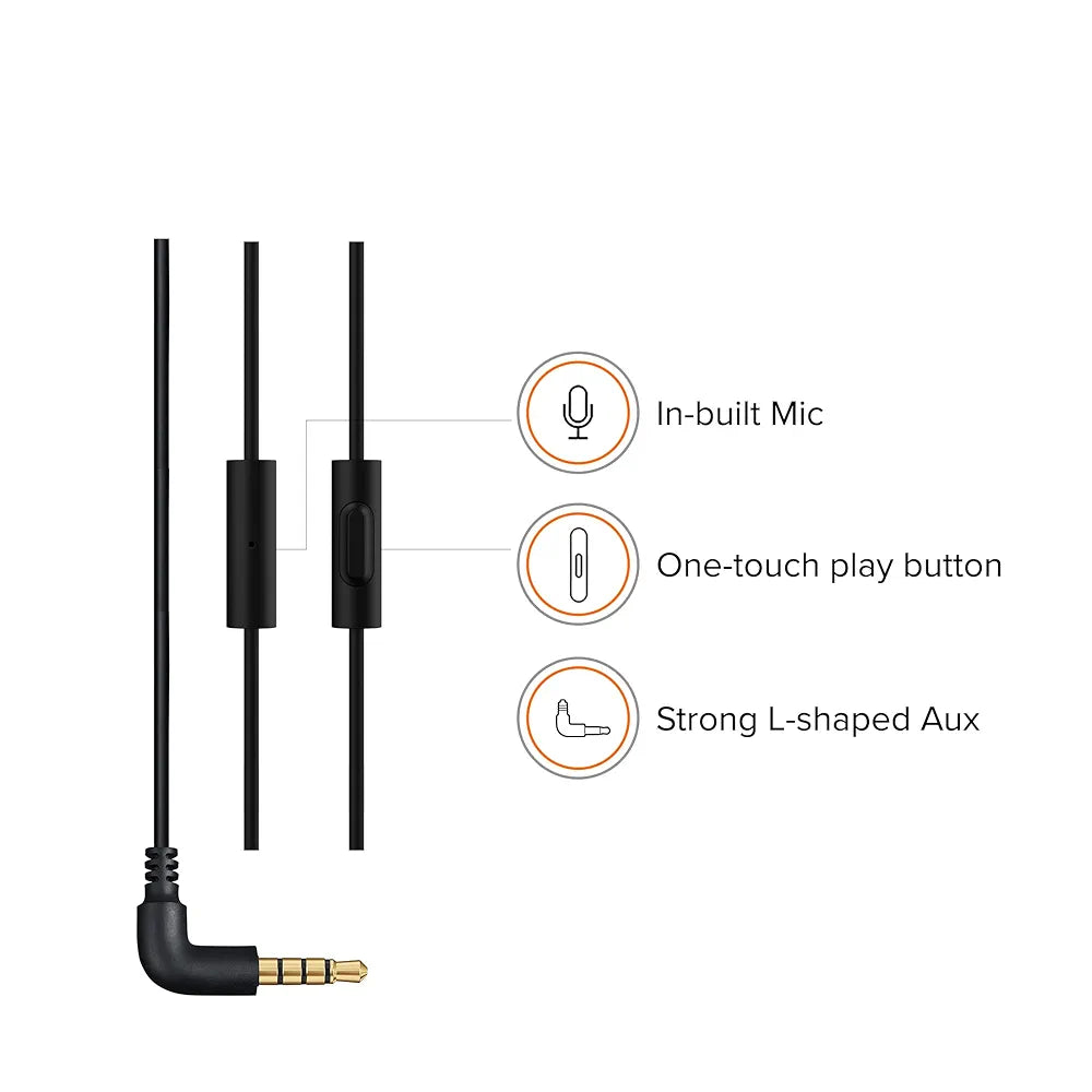 Xiaomi Wired in-Ear Earphones with Mic, Ultra Deep Bass & Metal Sound Chamber 