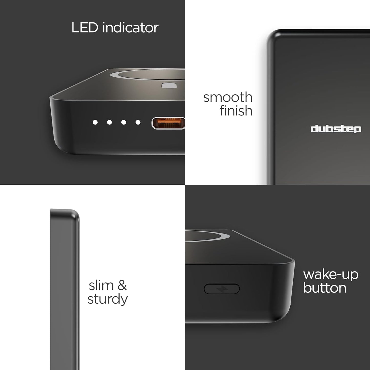 Dubstep Powerblitz X1 10,000 mAh 20W 12W Fast Charging Wired & Wireless