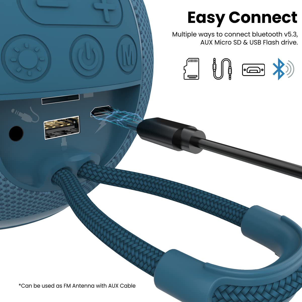 Portronics Resound 5W Bluetooth 5.3 Wireless Speaker