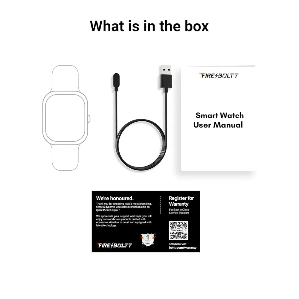 Fire-Boltt Collide 1.32" Display Smartwatch, Bluetooth Calling with Body Shielding Metal Paint, Single BT Connection, BT 2.0 Ultra Low Power Consumption, SpO2 