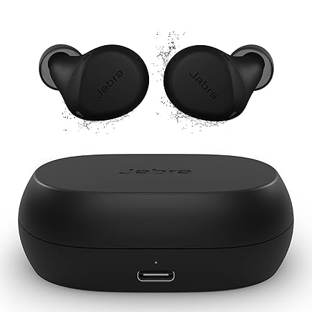 Jabra Elite 7 Active in-Ear Bluetooth Earbuds - True Wireless Sports Ear Buds with Jabra ShakeGrip for The Ultimate Active fit and Adjustable Active Noise Cancellation - Black