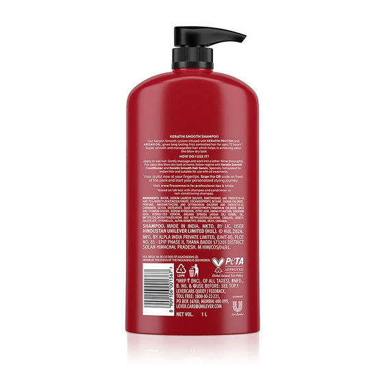 TRESemme Keratin Smooth+ Shampoo With Keratin Protein and Argan Oil