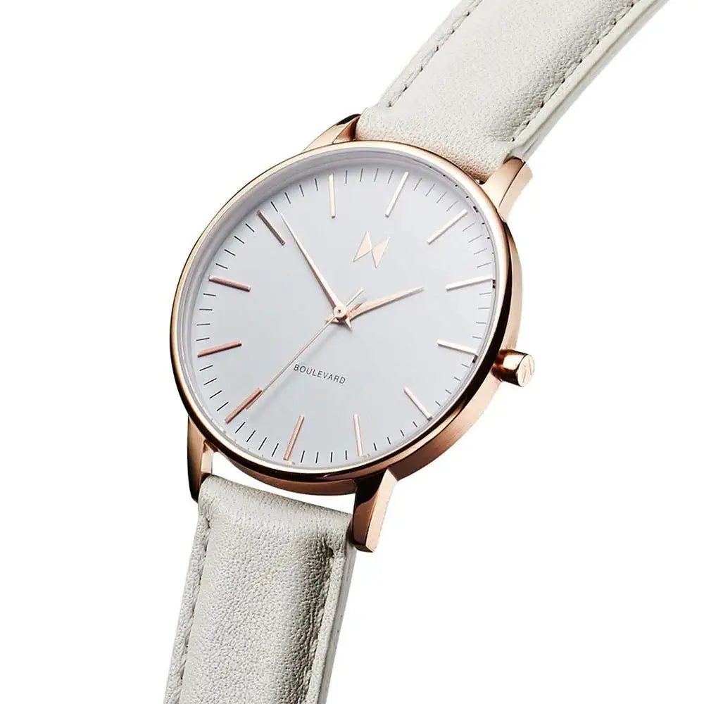 MVMT Boulevard Analog White Dial Women's Watch-D-MB01-RGGR