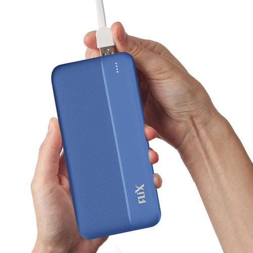 FLiX UltraCharge 20,000mAh QCPD Power Bank,USB C/B Input,Tripple Output 22.5W