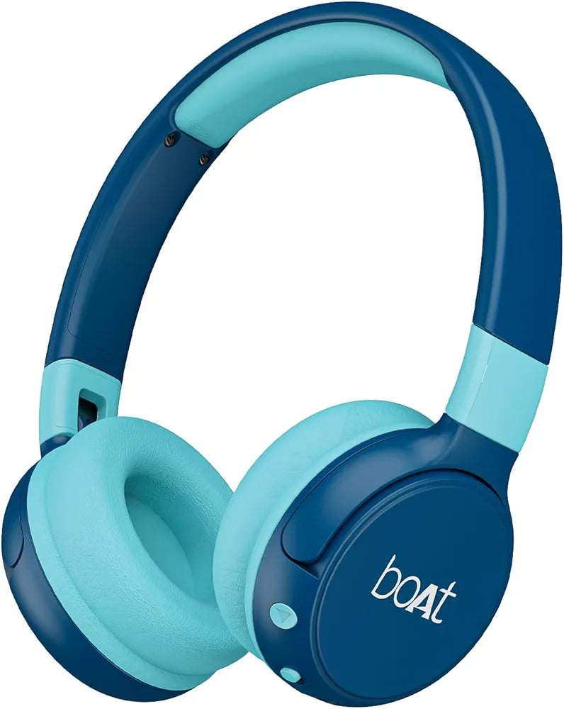 boAt Rockid Rush Wireless Headphones for Kids with Up to 10 hrs Playtime, 30mm Tuned Drivers, Bluetooth v5.3, Instant Voice Assistant, Lightweight Design & USB Type-C Interface