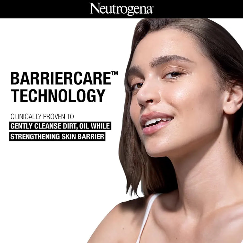Neutrogena Ultra Gentle Creamy Cleanser | 14X Gentler Cleanser | All Skin Types Including Sensitive Skin | Face Wash for Sensitive Skin for Men & Women | With Barriercare Technology & 10% Glycerin | Paraben-Free