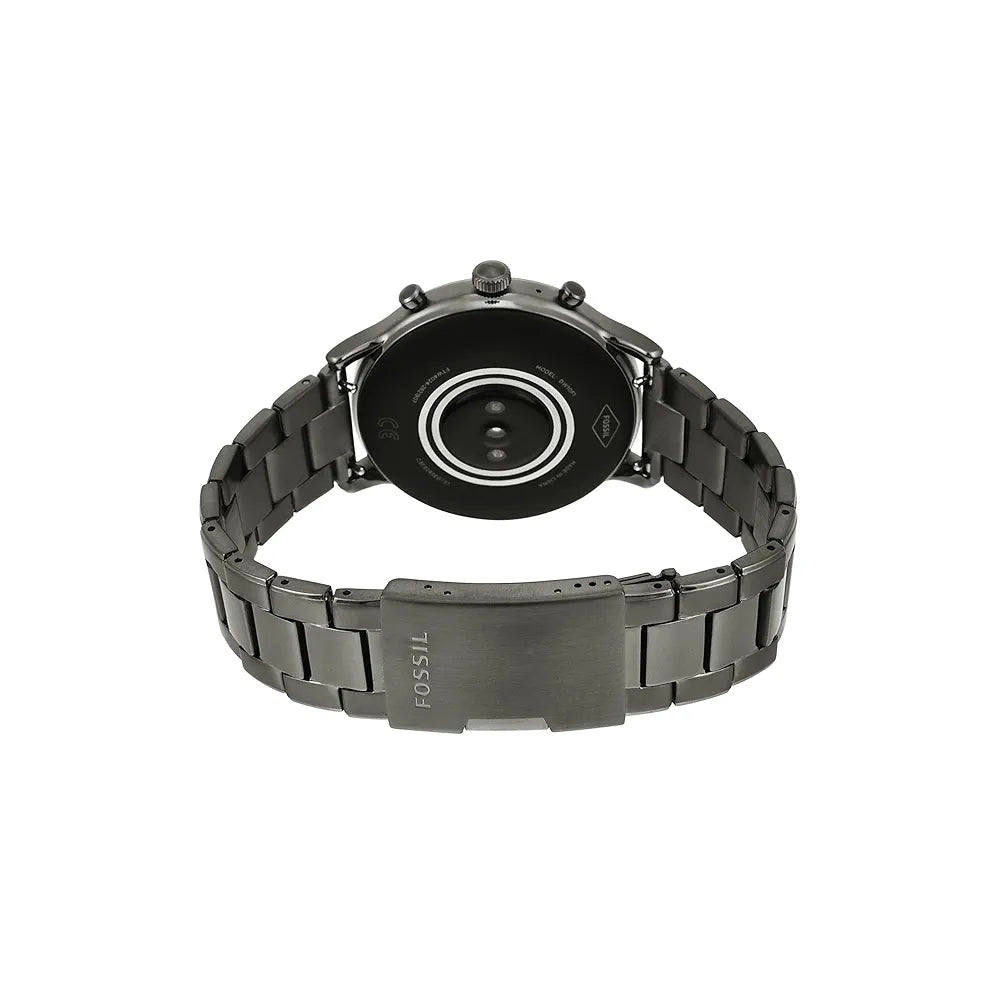 Fossil Gen 5 Carlyle Stainless Steel Touchscreen Men's Smartwatch with Speaker, Heart Rate, GPS and Smartphone Notifications - FTW4024