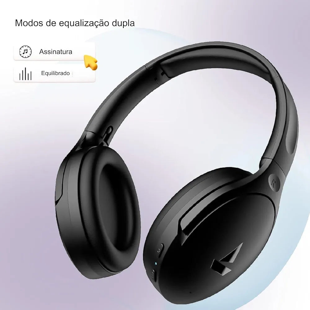 boAt Rockerz 551ANC Bluetooth Hybrid Active Noise Cancellation Over Ear Headphones with Up to 100H Playtime, ASAP Charge, Ambient Sound Mode &Dual EQ Modes, Enx Technology