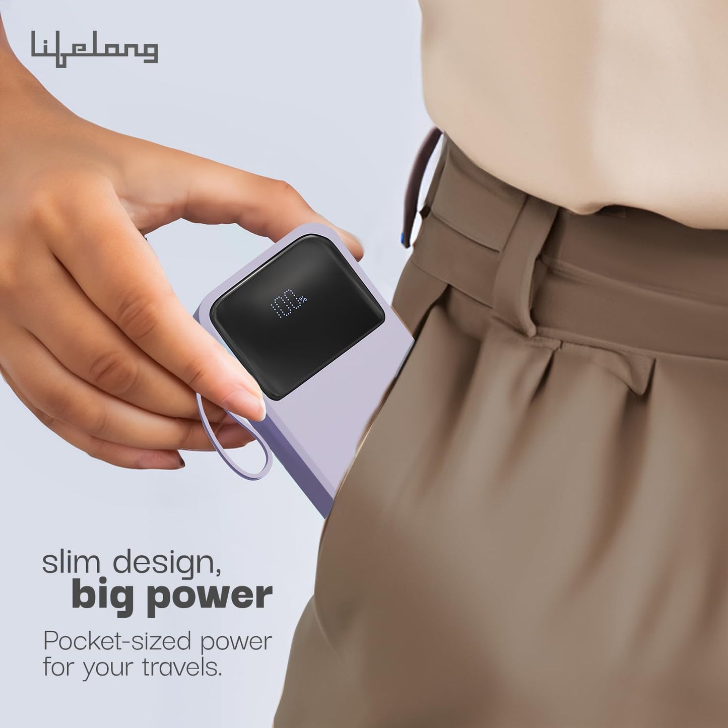 Lifelong Electronics 10000mAh 22.5W Fast Charging Power Bank