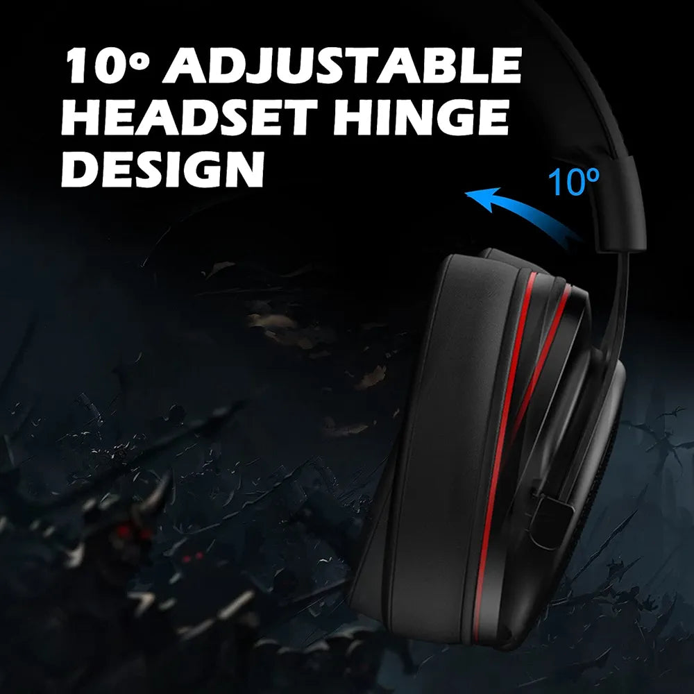 EKSA E900Pro Gaming Wired Over Ear Headphones with Virtual 7.1 Surround Sound, Noise Cancelling with Mic & Led, Compatible with PC, PS4, PS5, Xbox One