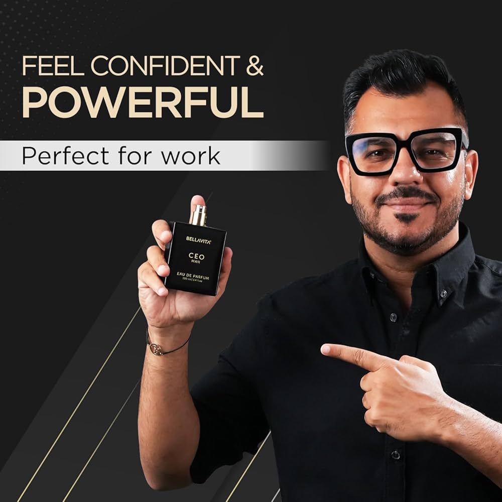 Bella Vita Luxury CEO MEN Long Lasting Perfume for Man | EDP 100ml | Lemon, Lavender, Tonka, Mandarin & Vetiver | Woody, Citrus Premium Fragrance | Ideal for Every Moment
