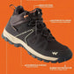 Wildcraft Water Repellent Trekking Shoes for Men | Hiking Shoes for Men for Outdoor | High Ankle Shoes | Anti Skid Boot | High Neck | EVA Insole | Black