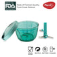 Pigeon by Stovekraft Large Handy and Compact Chopper with 3 blades for effortlessly chopping vegetables and fruits for your kitchen, Green