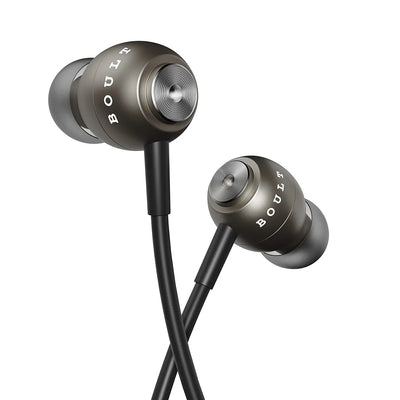 Boult Audio BassBuds Storm-X in-Ear Wired Earphones with Mic and Full Metal Body for Extra Bass & HD Sound 