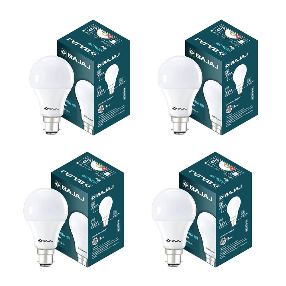 Bajaj Ivora Hb Led Lamp 9W Cdl Cool Daylight B22D|Energy Efficient|Environment Friendly|Ir,Uv Free|3.5 Kv Surge Protection|Led Bulb For Home||1 Yr Warranty