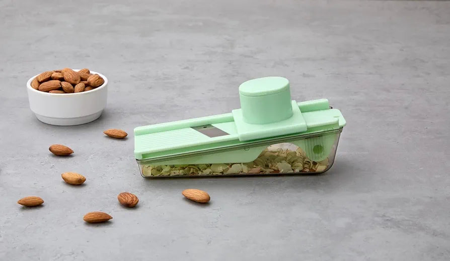 Max Senso Nutty Dryfruits Cutter with Container, Durable Almond Cutter and Slicer, Chocolate Cutter, Butter Slicer, Simple & Efficient Nuts Cutter for Cashews/Pista/Almond 