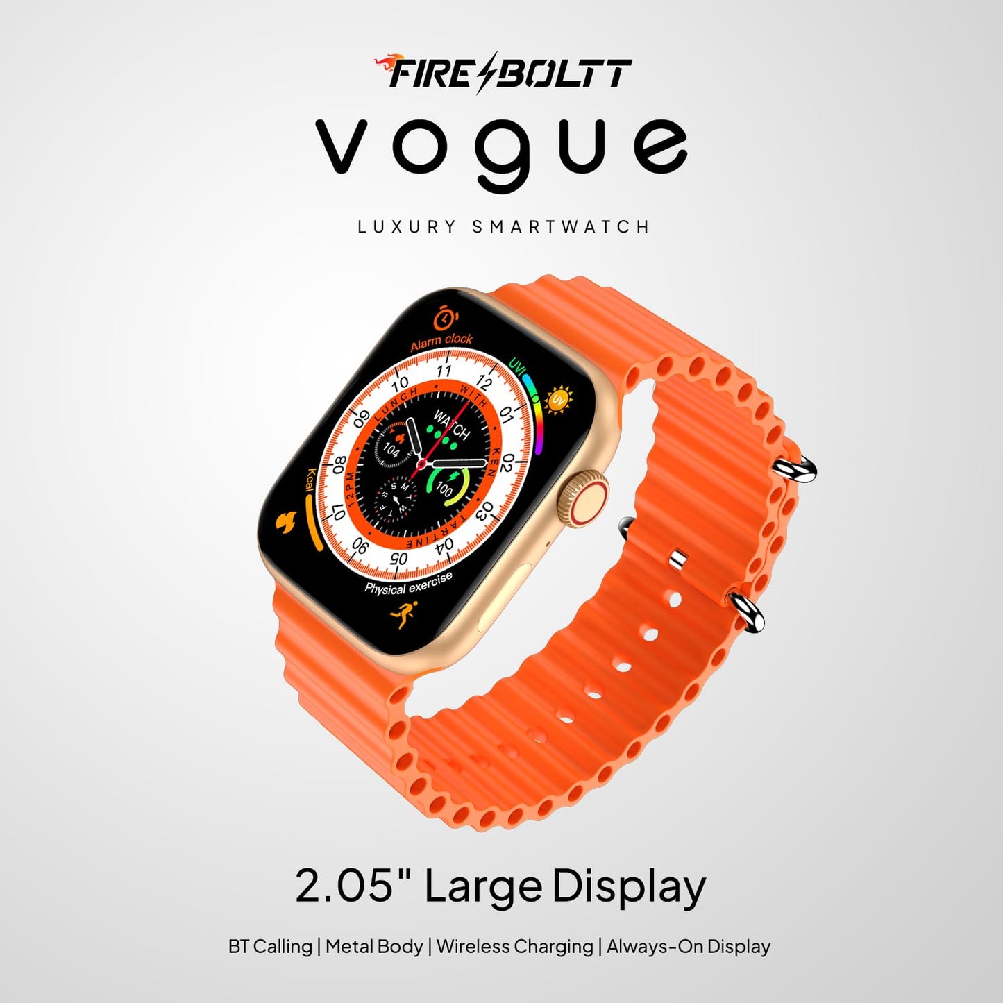Fire Boltt Newly Launched Vogue Large 2.05" Display Smart Watch