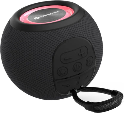 Portronics Resound 5W Bluetooth 5.3 Wireless Speaker with FM Radio, TWS Function, Multicolor LED Lights, 6-8 Hrs Playtime