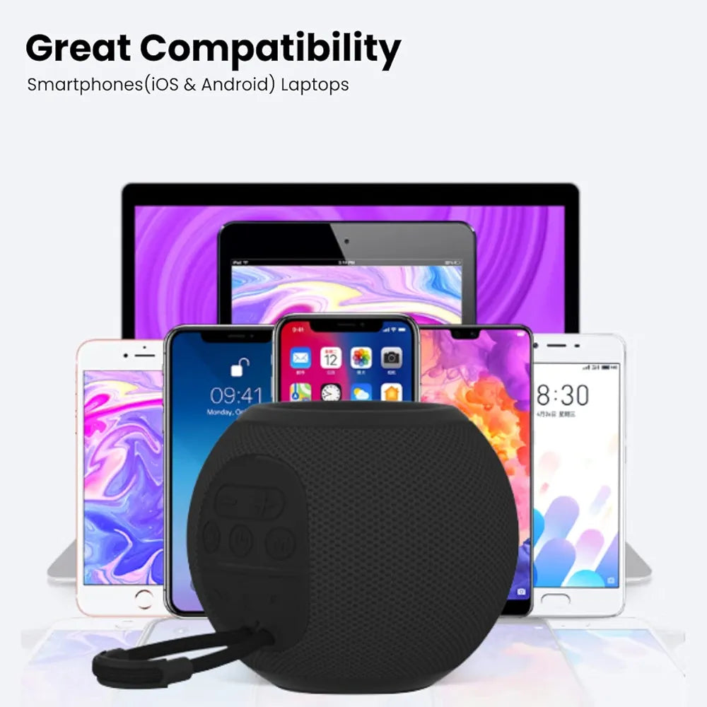 Portronics Resound 5W Bluetooth 5.3 Wireless Speaker with FM Radio, TWS Function, Multicolor LED Lights, 6-8 Hrs Playtime