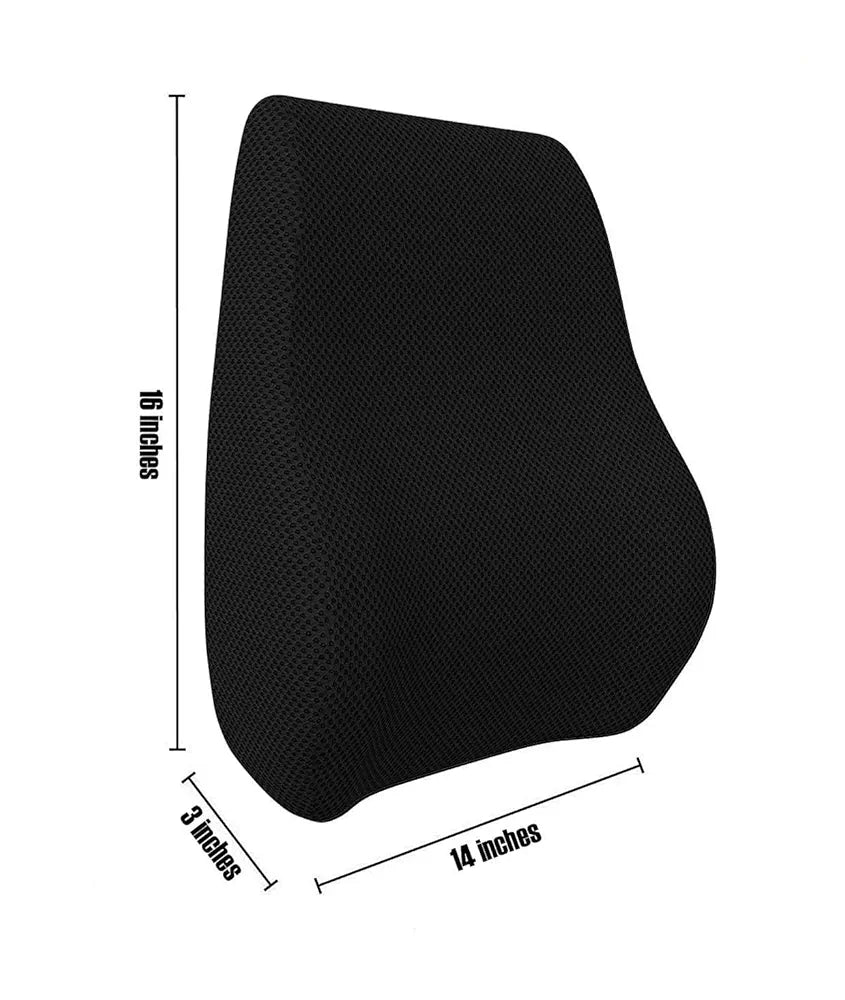 Backfit ® ™ Backrest Lumbar Support Full Size for Back Pain Chair and Car Sofa Chair Back Support 