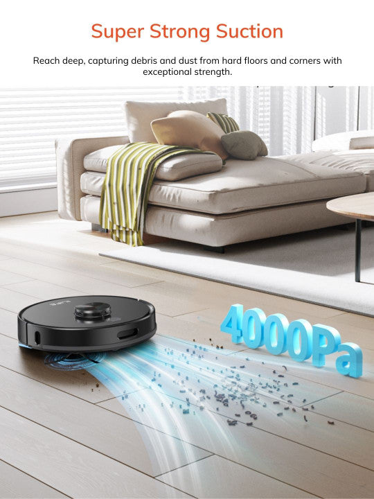 Black A20 LiDAR Robot Vacuum Cleaner