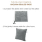 MY ARMOR Microfibre Cushion for Sofa | Soft & Fluffy Square Sofa Cushions | Decorative Sofa Pillows for Bed, Chair, Car & Living Room | Velvet Cover | Grey | Pack of 1 | 24 x 24 Inch