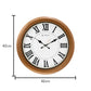 Titan Contemporary Brown Analog Wall Clock with Silent Sweep Technology - 42 Cm X 42 Cm ,Plastic