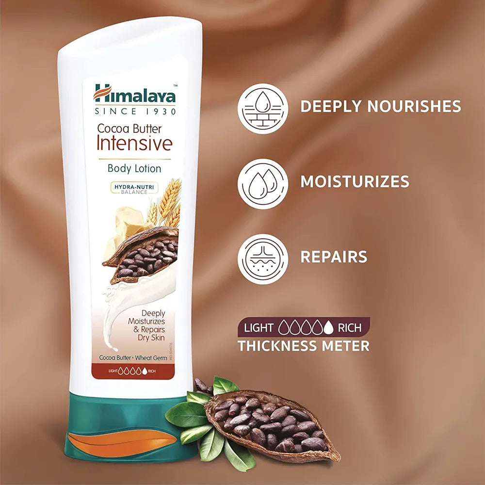 Himalaya Herbals Intensive Body Lotion, Cocoa Butter, 400ml