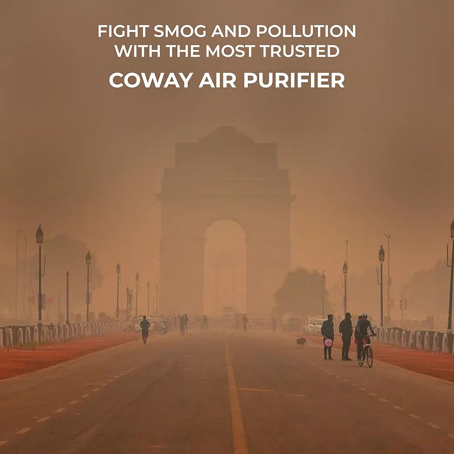Coway Airmega AIM  Air Purifier For Home, Cleans Upto 355 Sq.Ft, Longest Filter Life 8500Hrs , Kills Virus & PM 0.01 With 99.999% Efficiency, 7Yrs Motor Warranty, White