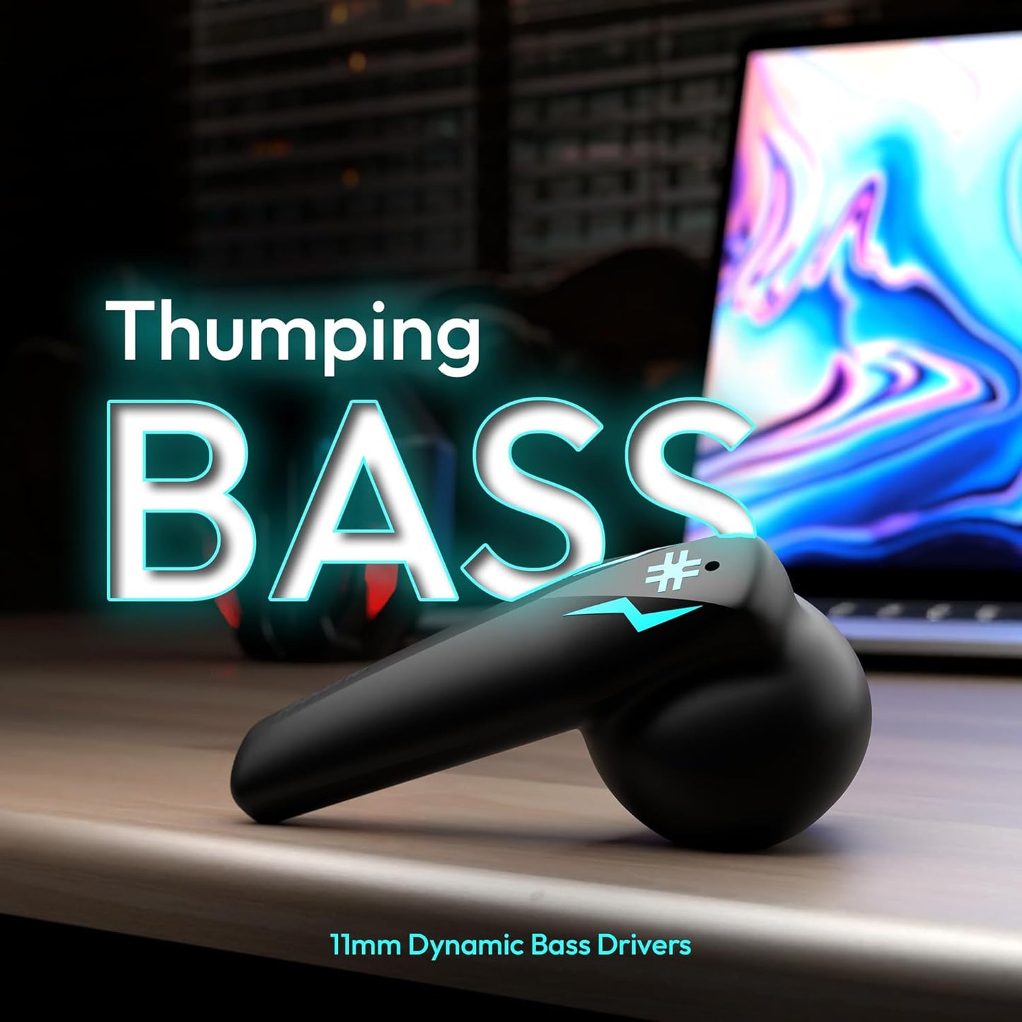 Number Super Buds Pro GT99 Truly Wireless in Ear Earbuds with 50 Hours Playtime